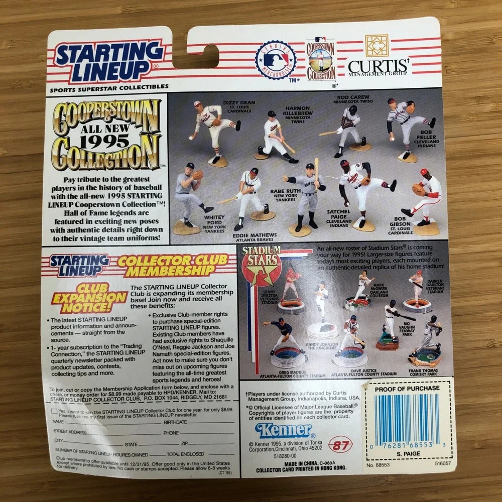Kenner Starting Lineup Satchel Paige Action Figure 1995 Cleveland Indians MLB